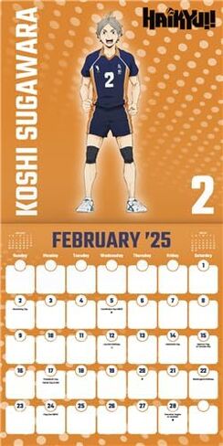 Haikyu Calendar 2025 - Deluxe 2025 Haikyu Volleyball Wall Calendar Bundle with Over 100 Calendar Stickers (Haikyu Anime Gifts, Office Supplies) in Saudi Arabia