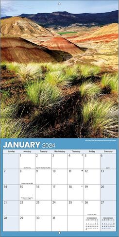 TURNER PHOTOGRAPHIC Pacific Northwest 12x12 Photo Wall Calendar (25998940041) in Saudi Arabia