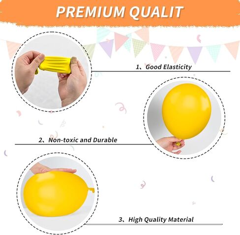Rainbow Balloons, 12 Inch 50pcs Multicolor Rainbow Neon Colorful Balloon in Saudi Arabia