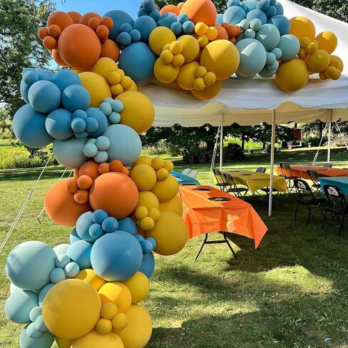 Rainbow Balloons, 12 Inch 50pcs Multicolor Rainbow Neon Colorful Balloon in Saudi Arabia