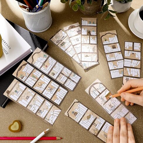 Eersida 100 قطعة من الإشارات المرجعية لتتبع الكتب وتصميم رف الكتب والإشارات المرجعية على الوجهين لصفحة القراءة وعلامات الكتاب السائبة لقراءة الإشارات المرجعية لمحبي الكتب والطلاب المعلمين (نمط الخريف) in Kuwait