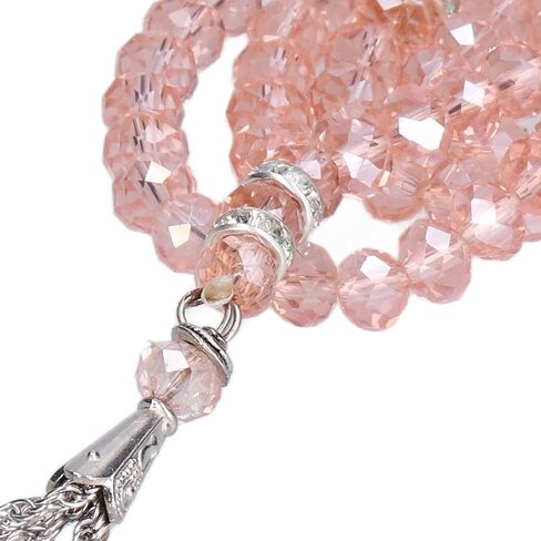 2Pcs Prayer Beads, Muslim Tasbih 99 Beads Islam Prayer Beads with Long Tassel for Women() Beads & Bead Assortments in Saudi Arabia
