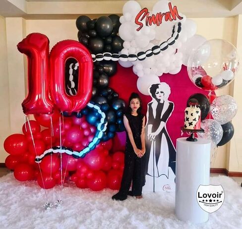 Red 11 Number Balloons, 40 Inch Giant Number 11 Balloons Foil Mylar Helium Red Number Balloons for 11th Birthday Party Supplies Anniversary Event Celebration Decorations in Kuwait