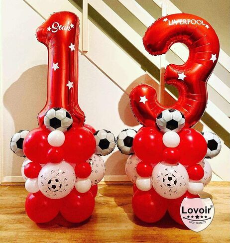Red 11 Number Balloons, 40 Inch Giant Number 11 Balloons Foil Mylar Helium Red Number Balloons for 11th Birthday Party Supplies Anniversary Event Celebration Decorations in Kuwait