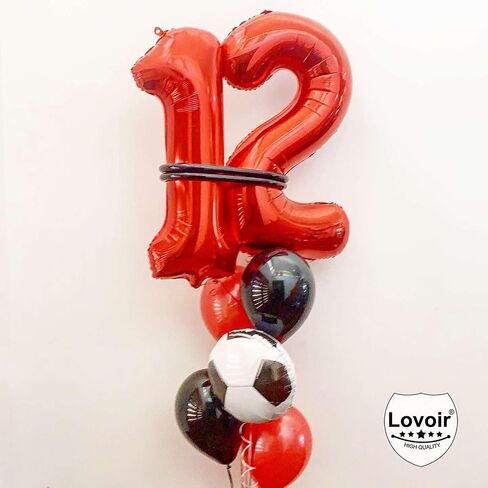 Red 11 Number Balloons, 40 Inch Giant Number 11 Balloons Foil Mylar Helium Red Number Balloons for 11th Birthday Party Supplies Anniversary Event Celebration Decorations in Kuwait