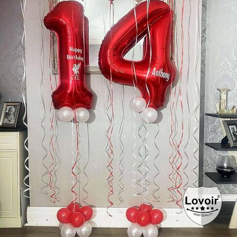 Red 11 Number Balloons, 40 Inch Giant Number 11 Balloons Foil Mylar Helium Red Number Balloons for 11th Birthday Party Supplies Anniversary Event Celebration Decorations in Kuwait
