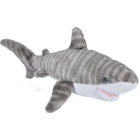 Wild Republic Cuddlekins Eco Mini Tiger Shark, Stuffed Animal, 8 Inches, Plush Toy, Fill is Spun Recycled Water Bottles, Eco Friendly