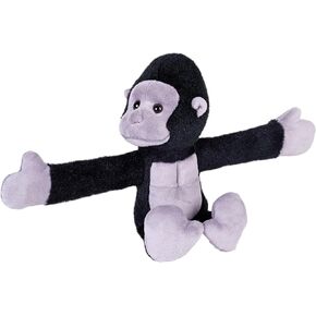 Wild Republic Huggers Gorilla, Stuffed Animal, 8 Inches, Slap Bracelet, Plush Toy, Fill is Spun Recycled Water Bottles