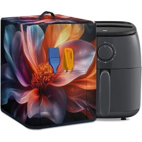 FOR U DESIGNS Air Fryer Dust Covers Floral for Air Fyer 5-6 Quart, Kitchen Decorations Indoor, Coffee Maker Dustproof Covers