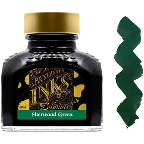 Diamine 80ml Sherwood Green fountain pen ink bottle