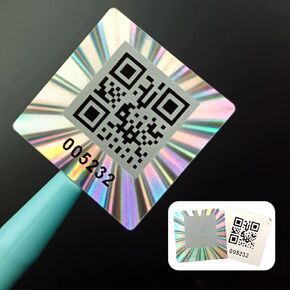 لا تنطبق الجرعة على 120 قطعة من ملصقات رمز QR ثلاثية الأبعاد، وملصق ختم أمان واضح للعبث، وملصقات مقاومة للعبث بضمان مع ترقيم تسلسلي متسلسل فريد (1 × 1 بوصة)