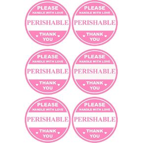 Perishable Stickers for Shipping,MeshaKippa 2 inch 300pcs Round Perishable Labels