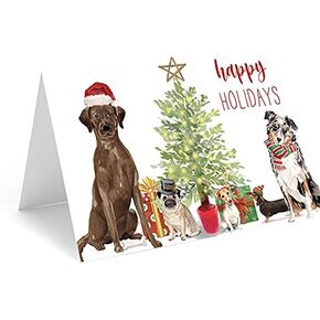 Red Door Inspirations Dog Holiday Christmas Cards, 20 card and envelopes (Dog Holiday Christmas Card)