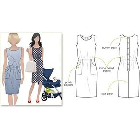 Style Arc Sewing Pattern - Peggy Woven Dress (Sizes 04-16)