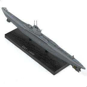 1/350 U-181-1942 WWII German Kriegsmarine Submarine Battleship Model Type IXD2 U-Boat Model Warld War II Alloy Metal Die-cast Military Model with Display Stand Collection Gift for Adult