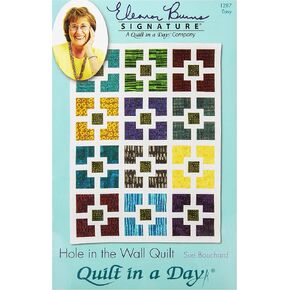 Quilt In A Day EB-1287 Eleanor Burns Pattern, Hole in The Wall