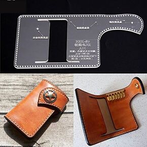 Key Case Acrylic Template Key Bag Leather Pattern Acrylic Leather Pattern Leather Templates for Key Bag