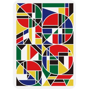 FINGERINSPIRE Geometric Stencil 8.3x11.7 inch Repeating Pattern Painting Stencil Reusable Stencil Template Plastic Triangle Round Rectangular Pattern Stencil for DIY Wall Furniture Crafts Decor