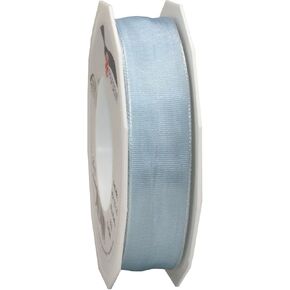 Morex Ribbon Wired Lyon Ribbon, 1-Inch by 27-Yard Spool, Lt Blue