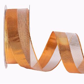 Silver Wired Ribbon 1.5" Wide*25 Yards Two Tone Ribbon Christmas Metallic Double Face Woven Ribbon Mesh Ribbon for Gift Wrapping,Party Favors,Gift Bows,Home Décor,DIY Crafts (Silver)
