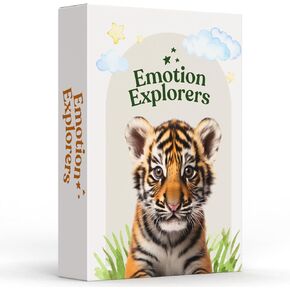 Emotion Explorers - 50 Exercises and Reflection Cards - Questions for Self Care, Stress and Social Anxiety Relief - Therapy Games for Children, Teens and Adults for Resilience and Emotional Agility