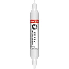 MOLOTOW ONE4ALL Acrylic Twin Empty Pump Marker, 1.5mm and 4mm Nibs, 1 Each (211.013)