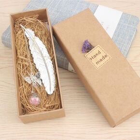 3D Butterfly Pendant Book Mark,Gifts for Women/Reader/Ladies/Girls/Mum and Teacher,Greeting Presents Metal Feather Bookmarks Assorted Metal Bookmark Feather Shape Book Marker for Adults and (rose red)