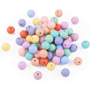 Craftdady 20pcs Smooth Round Silicone Beads Leopard Zebra Print Ball Loose Spacer Beads 14.5mm for DIY Nursing Necklaces Bracelets Chewing Jewelry Crafts, 4 Colors, Hole: 2mm