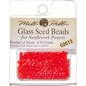 Mill Hill GSB-02013 Glass Seed Beads, Red