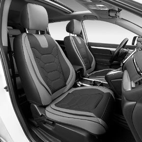 OASIS AUTO Honda CRV Accessories Seat Covers 2007-2025 Custom Fit Leather Cover Protector Cushion for CR-V (Full Set, Black)