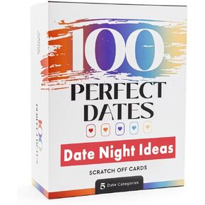 100 Date Night Ideas Scratch-Off Cards: Fun & Romantic Game for Couples | Special Anniversary Surprise for Him, Her, Boyfriend, Girlfriend, Wife, or Husband | 5 Categories for Relationship Building!