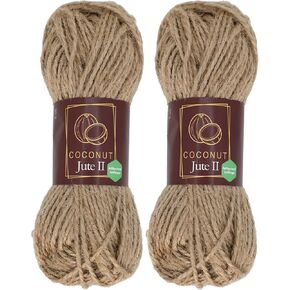 Natural Jute Twine 426 Feet Long Twine 3mm 2 Ply 2x100g String for Crafts Gift Wrapping Packing Gardening Crochet Knitting Macrame Decor (Brown, 426 Feet)
