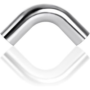 4 Inch 90° Mandrel Bend Elbow, OD 4" (102mm), Aluminum Pipe Intercooler Tube, Tight Radius Air Intake Exhaust Tube, Thick-walled Seamless Elbow, Brushed Finish