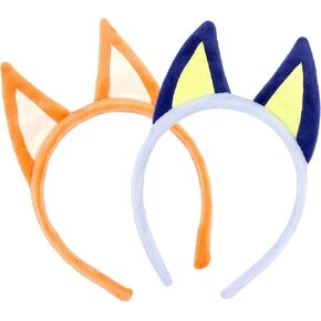 Dog Ears Headband Set Blue Animal Headband Costume Accessories Dog Hairbands for Holiday Cosplay Party(4pack