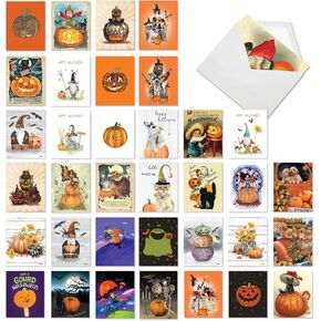 The Best Card Company - 36 Assorted Animal Christmas Notes Bulk Box Set 4 x 5.12 Inch with Envelopes, Pet Puppy Variety Pack (18 Designs, 2 Each) - Holiday Dogs AM7847XSG - B2x18