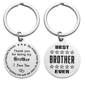 iJuqi Brother Keychain: Brother Gifts from Sister for Men - Christmas, Birthday