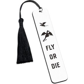 Fourth Wing Bookmark, Fourth Wing Merch Book Lover Gifts for Reading Women Bookish Nerd Fans of Fantasy Book, Dragon Bookmark, Wing Merchandise, Christmas Valentines Day Birthday Book Club Gifts
