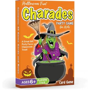 Arizona GameCo Halloween Fun Charades، لعبة حفلة عائلية للأطفال من سن 6 سنوات فما فوق - لا حاجة للقراءة للعب - مثالية لمتعة الفصل الدراسي المخيف in Kuwait