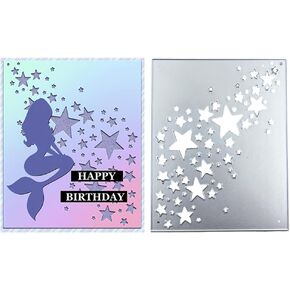 LZBRDY Rectangle Frame Diamond Squares Embossing Background Cutting Dies Stencil, Birthday Thanksgiving Christmas Craft Die Cuts