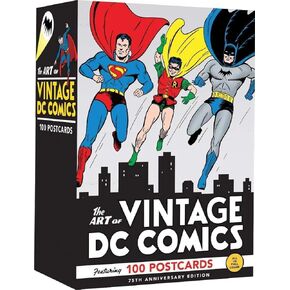 فن كاريكاتير DC القديم: 100 بطاقة بريدية (هدية لمحبي الكتاب الهزلي العتيق، مجموعة بطاقات ملاحظة فنية)