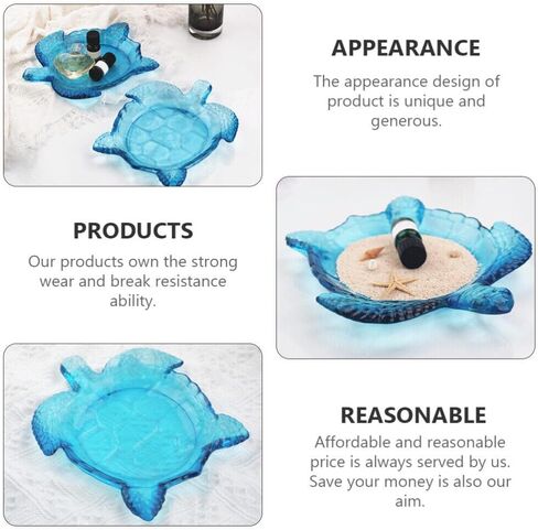 Turtle Shape Resin Molds Tray Molds Sea Turtle Silicone Casting Moulds Tortoise Storage Box Molds for Resin Epoxy DIY Candle Soap Holder Jewelry Box Making (1pc Resin Mold) in Saudi Arabia
