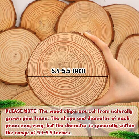 Giegxin 15 Pcs Unfinished Wood Slices for Centerpieces Baby Shower Wedding Party Centerpieces Woodland DIY Circles Crafts Wedding Table Decor Ornament(7-8 Inch) in Saudi Arabia