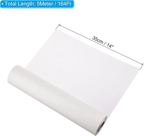 PATIKIL Xuan Paper Roll, Rice Paper Without Grid, Chinese Calligraphy Practice Paper for Calligraphy Practice, 14inch x 164feet, Raw Xuan, White in Saudi Arabia