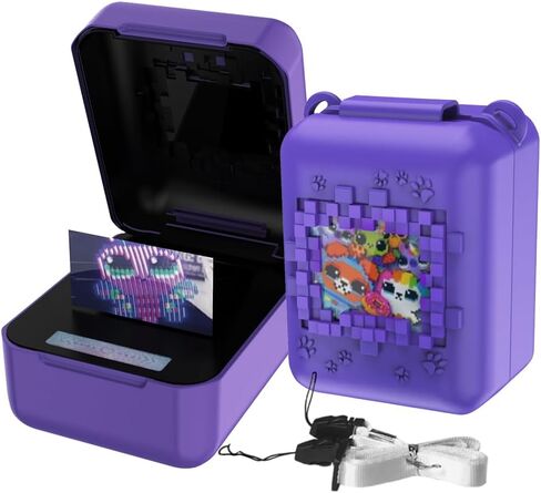 Bitzee Interactive Toy Digital Pet Case, Silicone Accessory Box for Kids Electronic Virtual Pets (Purple B) in Saudi Arabia
