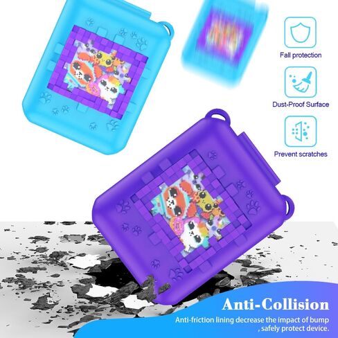 Bitzee Interactive Toy Digital Pet Case, Silicone Accessory Box for Kids Electronic Virtual Pets (Purple B) in Saudi Arabia