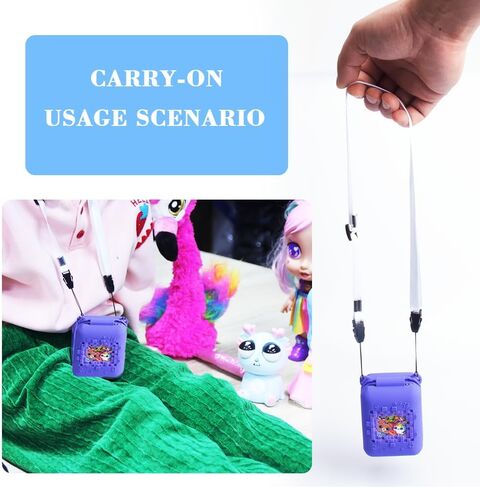 Bitzee Interactive Toy Digital Pet Case, Silicone Accessory Box for Kids Electronic Virtual Pets (Purple B) in Saudi Arabia