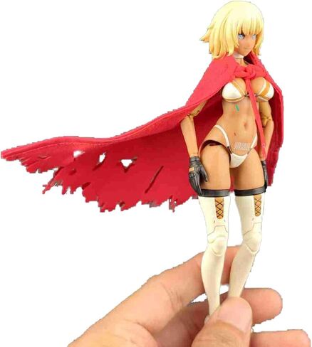 Meetoget 1/12 Scale Figure Doll mantle cape Clothes for 6 inch Action Figure PU003,blackred in Kuwait