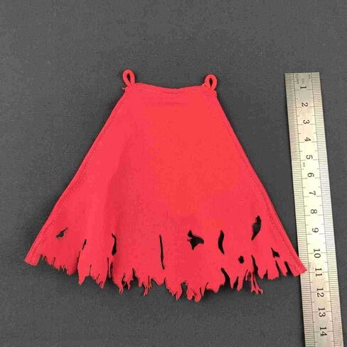 Meetoget 1/12 Scale Figure Doll mantle cape Clothes for 6 inch Action Figure PU003,blackred in Kuwait