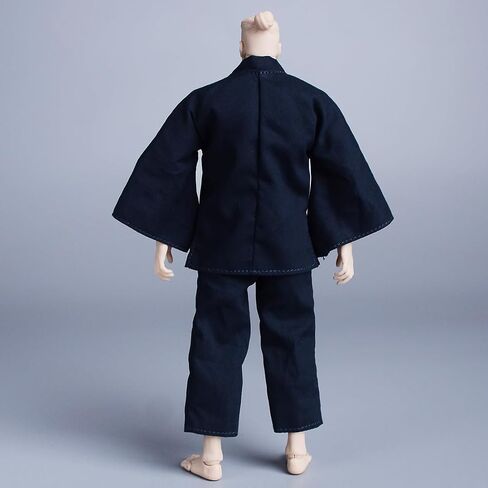 Meetoget 1/12 Scale Male Doll kimono taoist costume Clothes for 6 inch Action Figure PM009US,navyblue in Saudi Arabia