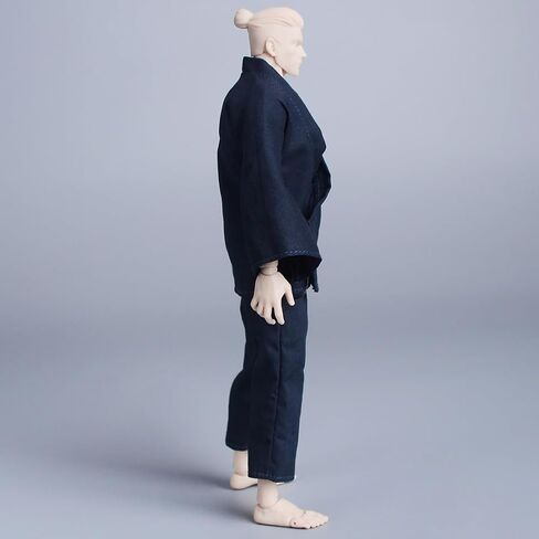 Meetoget 1/12 Scale Male Doll kimono taoist costume Clothes for 6 inch Action Figure PM009US,navyblue in Saudi Arabia